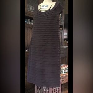 nice purple mother of the bride dress worn once, mid length dress